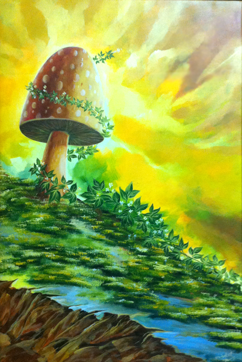 growing child - Acrylic painting
